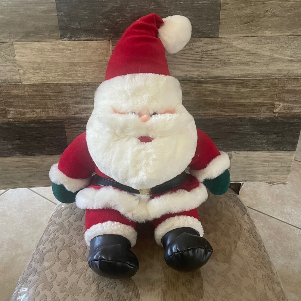 Vintage 1995 Santa Claus Plush Kmart Fordlet International Christmas Decor